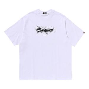 Футболка BAPE Studs Logo Relaxed Fit Tee, белый
