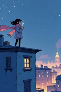 Anime Starry Night and Sky Lined Notebook: Anime & Cozy Vibes - 120 Pages, 6x9 inch, Matte Cover (Independently published)