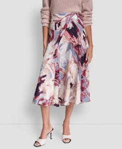 Женская юбка-миди А-силуэта с принтом, скроенная по косой DKNY, Lib_urban Sandstorm