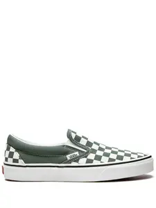 Слипоны Eco Theory Checkerboard Vans, зеленый