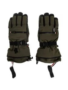 Стёганые перчатки Moncler Grenoble, зеленый