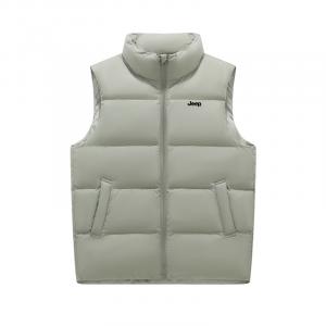 Жилет Unisex Stand Collar утепленный с флисовой подкладкой Others Jeep, pea зеленый