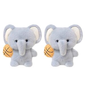 Милые и крутые баскетбольные плюшевые куклы слоники высота 16см AIZIYUO