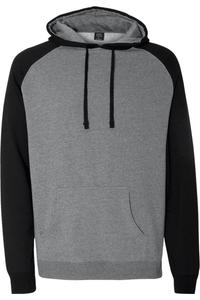 Толстовка с капюшоном реглан от Independent Trading Co Independent Trading Co., цвет gunmetal heather/ black