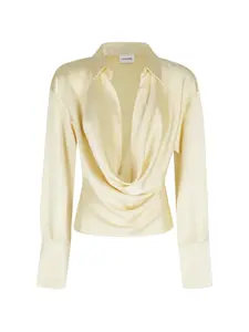 Драпированная рубашка Lilia The Andamane, бежевый