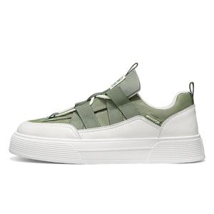 WARRIOR Износостойкие и легкие мужские лоу-топ скейтборд-кроссовки Army Green Beige, цвет Army Green Beige