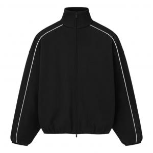 Спортивная куртка Fear of God Essentials Modern Track Jacket With Caping 'Jet Black White Cloud'