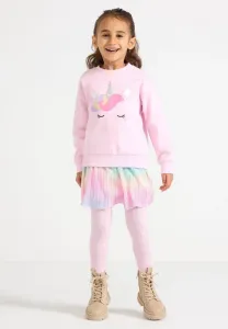 Радужная плиссированная юбка Lindex, Light Pink