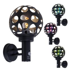 Globo Lighting Уличный светодиодный светильник, нержавеющая сталь, антрацитовый цвет, с датчиком движения