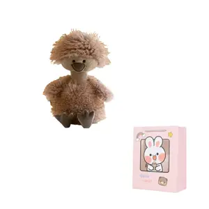 Плюшевая игрушка Ah Duck Cute Frizzy Duck Dolls высотой 45 см CHONGRONGLIANYU, коричневый