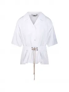 Рубашка Smmcarisma с поясом 'S Max Mara, белый