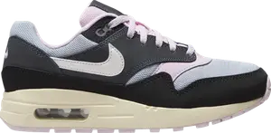 Кроссовки Air Max 1 GS 'Anthracite Pink Foam', серый