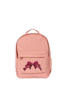 Рюкзак с бантом из пайеток Konges Sløjd, розовый