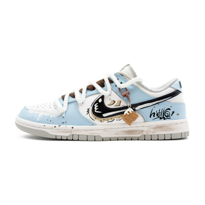 Nike Dunk Cloud Creation Floating Island светло-голубой молочный пятно быстросохнущий устойчивый к истиранию баланс дышащий низкий верх