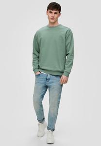 Толстовка KLASSISCHES MIT LOGO-STICKEREI QS, цвет salbeigrün