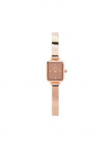 Часы Quadro Mini Reflection 18mm Daniel Wellington, розовый