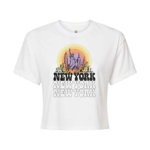 Укороченная футболка с рисунком New York для юниоров Licensed Character, белый