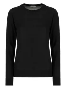 Футболка с длинными рукавами и круглым вырезом Malo, черный