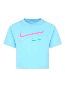 Nike Kids футболка с логотипом, синий
