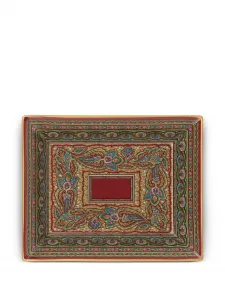 Фарфоровый поднос с узором пейсли (20 x 16 x 4 см) Etro Home, красный