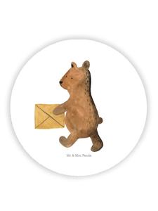 Mr. & Mrs. Panda Круглый белый магнитный медведь для домашнего использования, без надписей