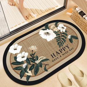 Dajiang Ковер 40x60 см для ванной/прихожей, быстросохнущий, влаговпитывающий, нескользящий, из диатомита