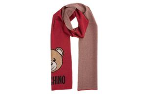 MOSCHINO Вязаный шарф женский красный, Red