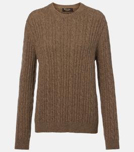 Кашемировый свитер косой вязки Loro Piana, Chia Beans