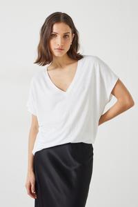 Футболка Дэнни с V-образным вырезом Hush, белый