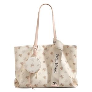 PAYOT Сумка-шоппер из искусственной кожи, женская наплечная сумка розовый белый/фиолетовый белый/синий белый