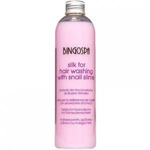 BINGOSPA Шелковый шампунь для ухода за волосами со слизью улитки 300мл