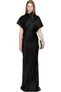 Платье макси Temple Seb Rick Owens, черный