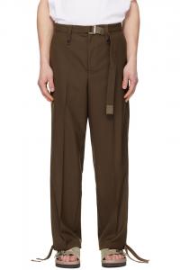 Брюки от костюма Sacai, коричневый