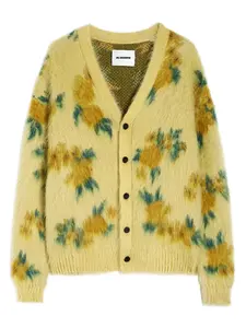 Фактурный кардиган JIL SANDER, желтый