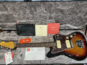 Fender American Professional II Jazzmaster с грифом из палисандра, расцветка 3-Color Sunburst #US22109145, 8 фунтов, 1,7 унции