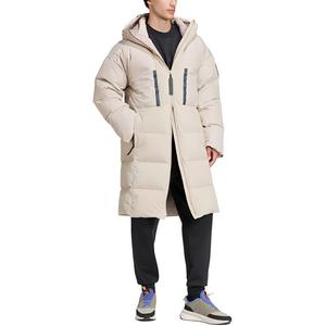 Куртка пуховая мужская светло-коричневая Adidas, светло-умбра