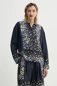 Шелковая блузка FAIZA Munthe, темно-синий