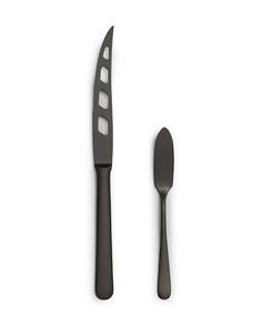 Набор из 2 ножей для сыра Year & Day, матовый черный