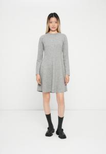 Платье JDY JDYROSEMARY LIFE O NECK DRESS , Light Grey/Mottled Light Grey