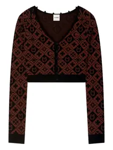 Кардиган Dovie с длинными рукавами Nanushka, черный