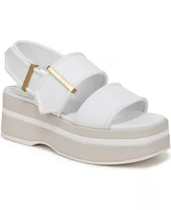 Платформенные босоножки Piper с квадратным носком и ремешком на щиколотке Franco Sarto, белый