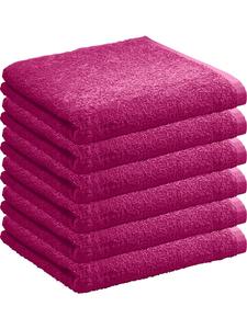 Redbest  Махровое полотенце, легкое махровое полотенце, набор из 6 штук Oceanside, цвет фуксия