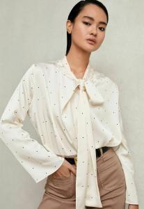 Блуза Reiss REGULAR FIT, Ivory/White