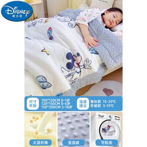 Disney Зимнее одеяло 100х120 см, наполнитель бобы, утолщенное, с изображением Mickey Mouse, съемный чехол