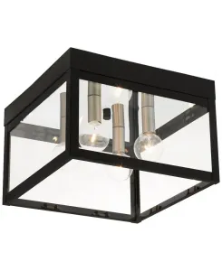 Потолочный светильник Nyack на 4 лампы Livex, черный