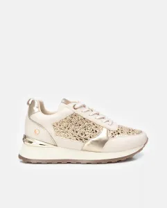 Женские кроссовки на шнуровке Xti, бежевый