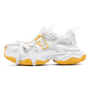 FALLINMISS Звездное море Легкие утолщенные кроссовки на платформе для увеличения роста женские лимонно-бело-желтые, цвет Lemon White Yellow