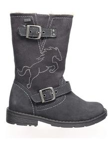 Lurchi Кожаные зимние сапоги "Хайди" серого цвета