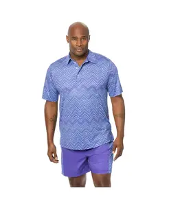 Мужская поло с эластичной тканью для активного образа жизни KingSize, синий