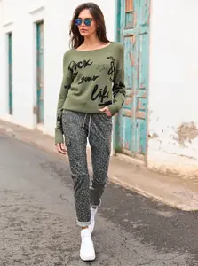 Heine вязаный свитер "Пуловер", хаки